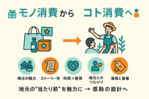 「“モノ消費”から“コト消費”へ：観光地で成功する体験型プログラムの作り方」